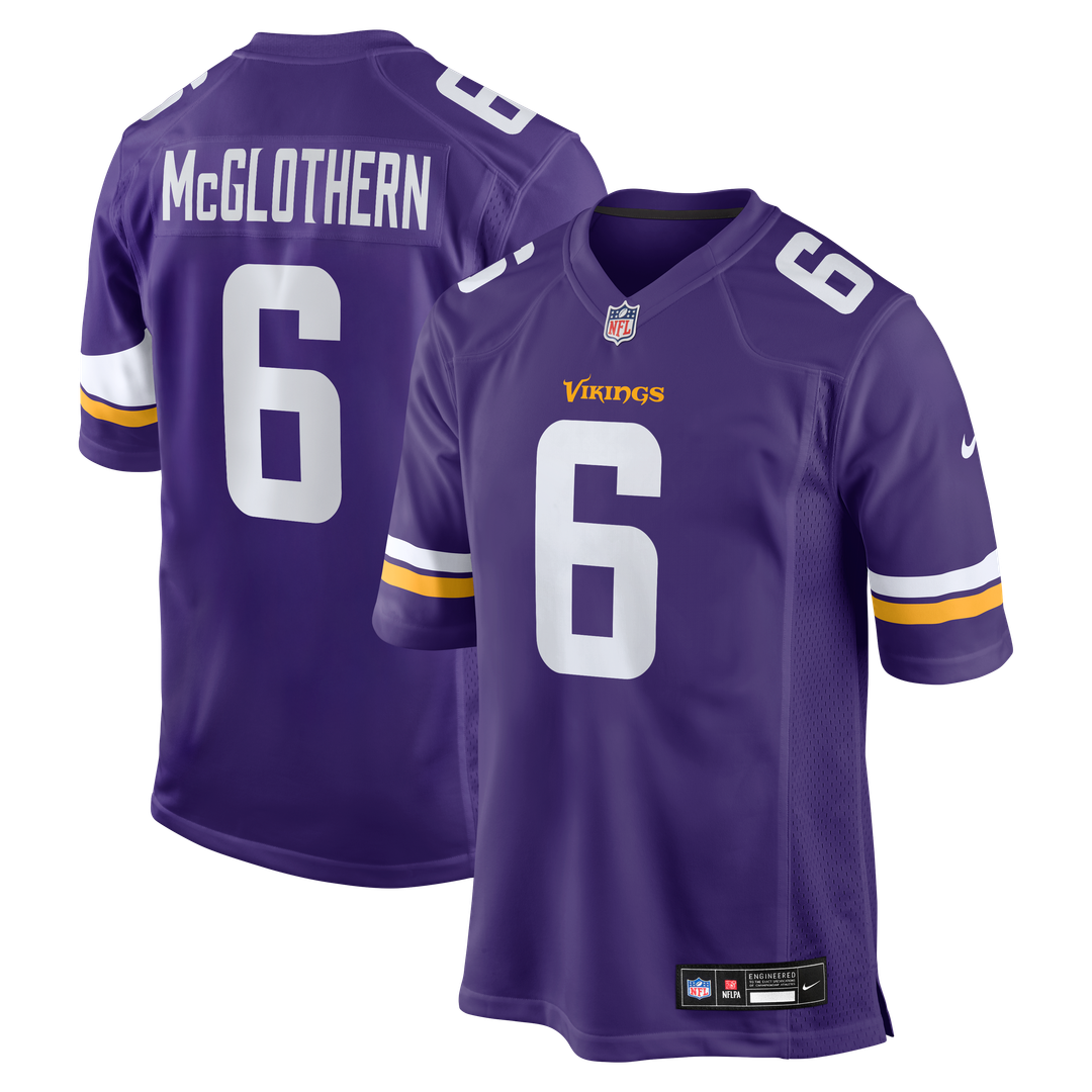 Minnesota Vikings Dwight McGlothern Purple Team Game Jersey