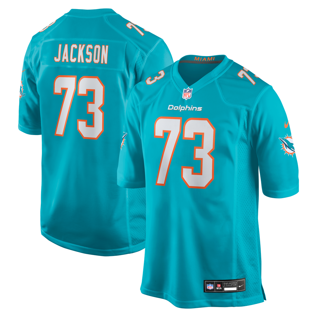 Miami Dolphins Austin Jackson Aqua Game Jersey