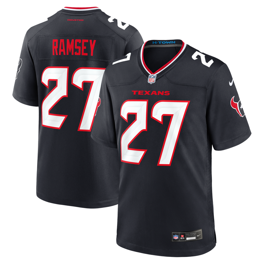 Houston Texans Kamari Ramsey Navy Team Game Jersey