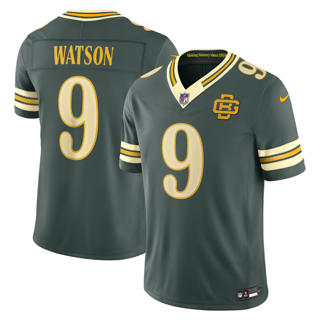Green Bay Packers Christian Watson Green 2026 Rivalries Collection Stitched Limited Jersey