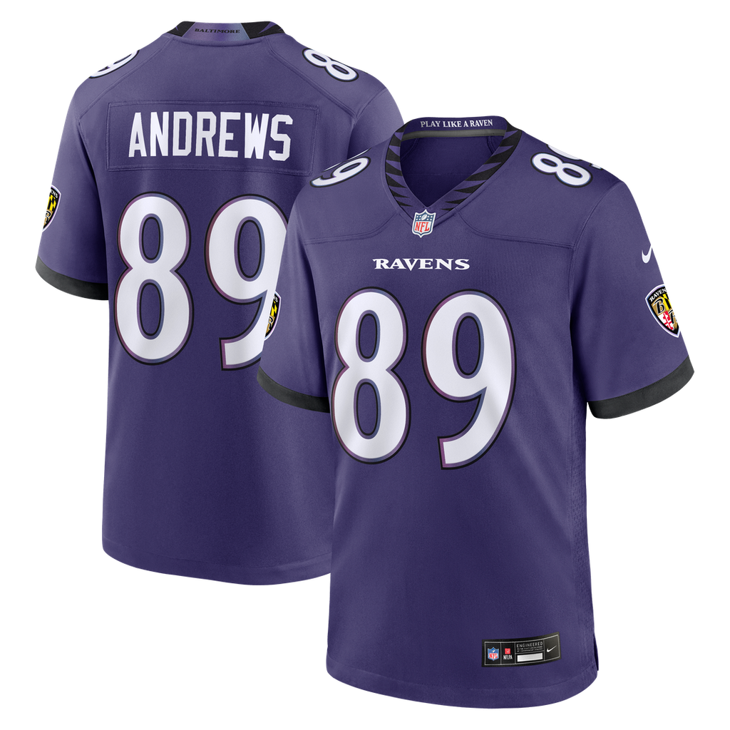 Baltimore Ravens Mark Andrews Purple Team Game Jersey