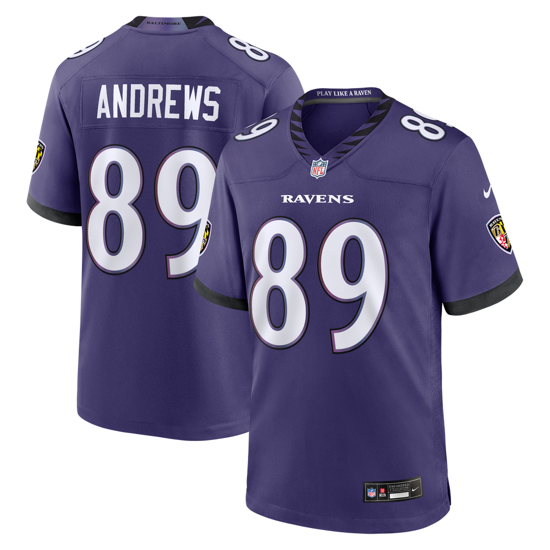Baltimore Ravens Mark Andrews Purple Team Game Jersey