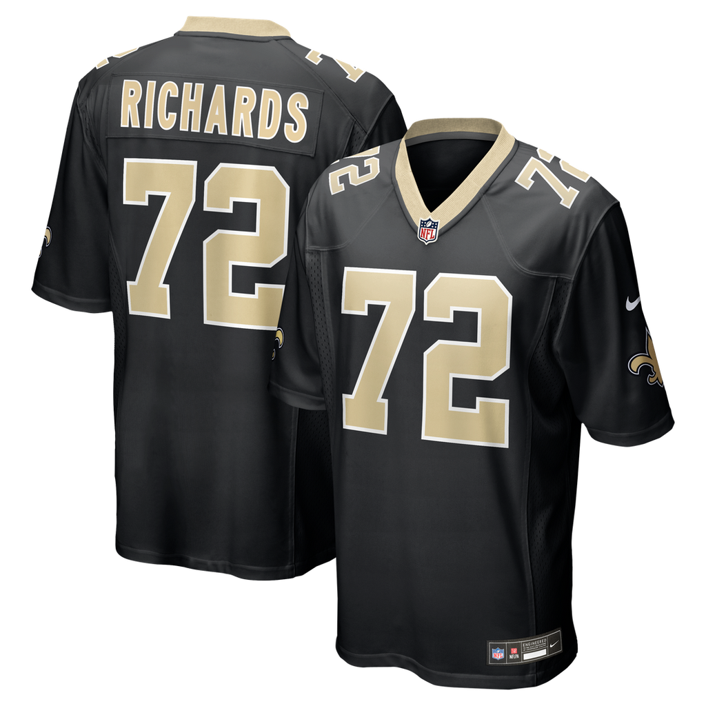 New Orleans Saints Asim Richards Black Team Game Jersey