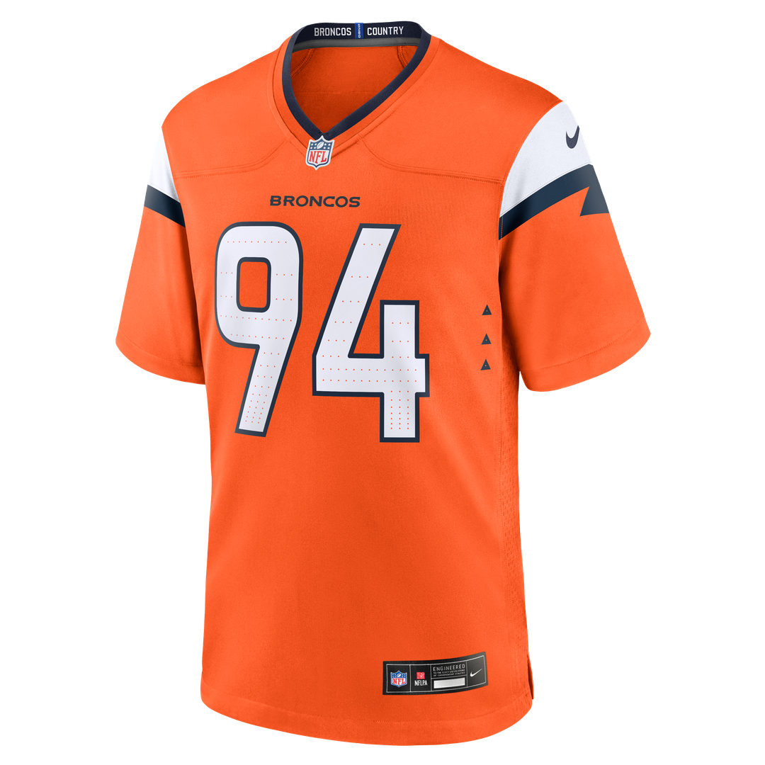 Denver Broncos Jordan Jackson Orange Team Game Jersey