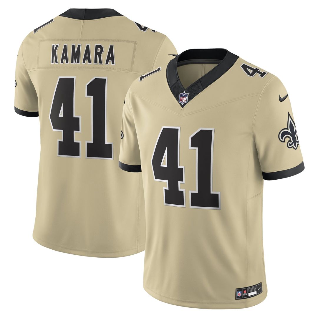 New Orleans Saints Alvin Kamara Black Vapor F.U.S.E. Limited Jersey