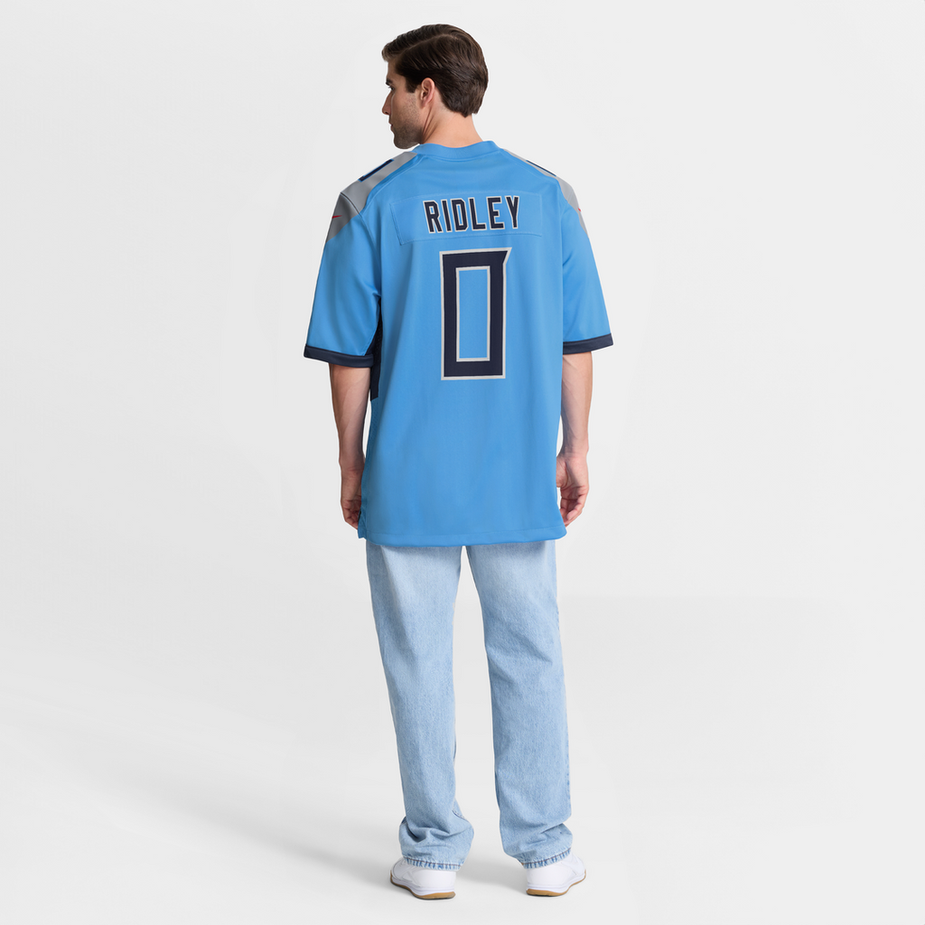Tennessee Titans Calvin Ridley Navy Game Player Jersey