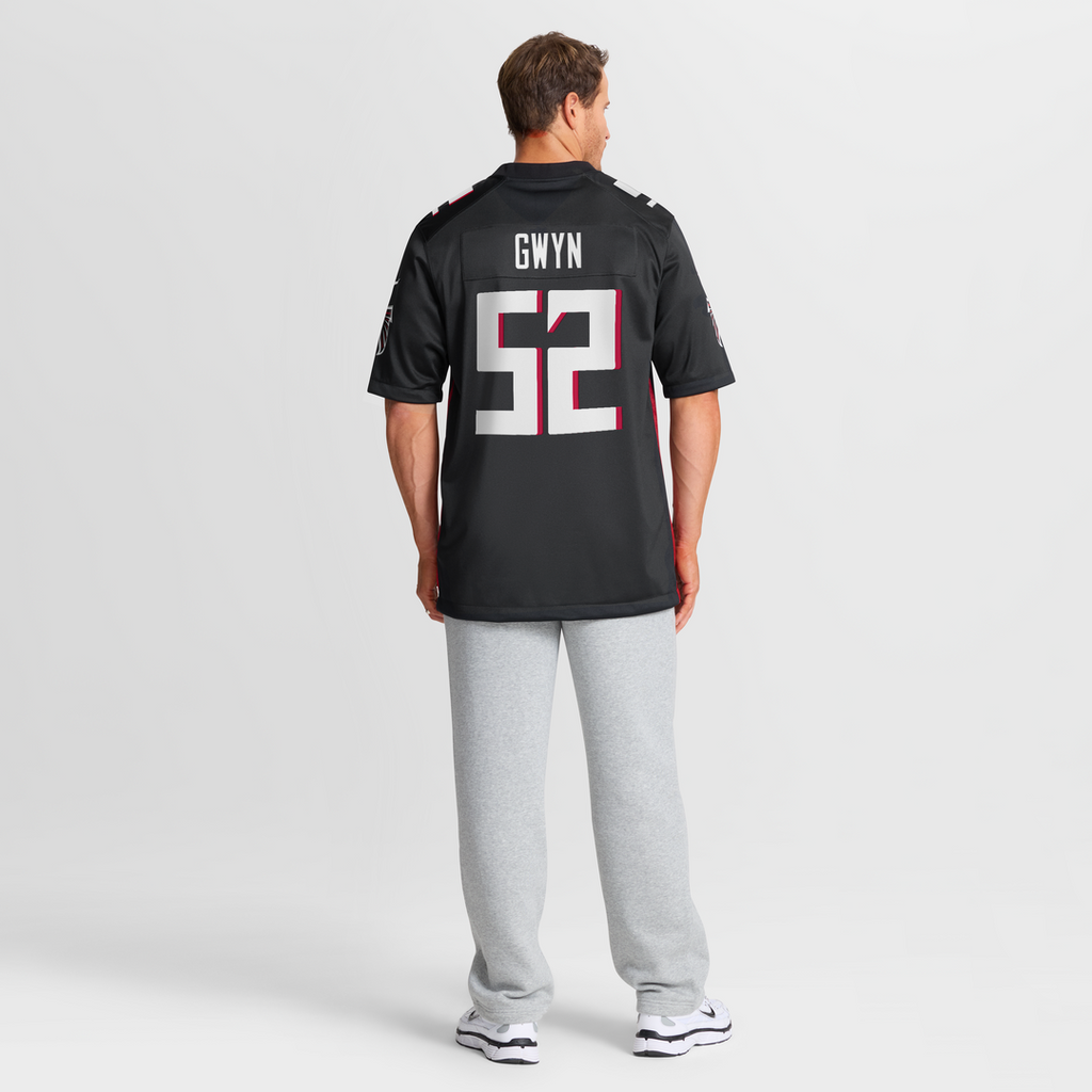Atlanta Falcons Jovaughn Gwyn Black Team Game Jersey