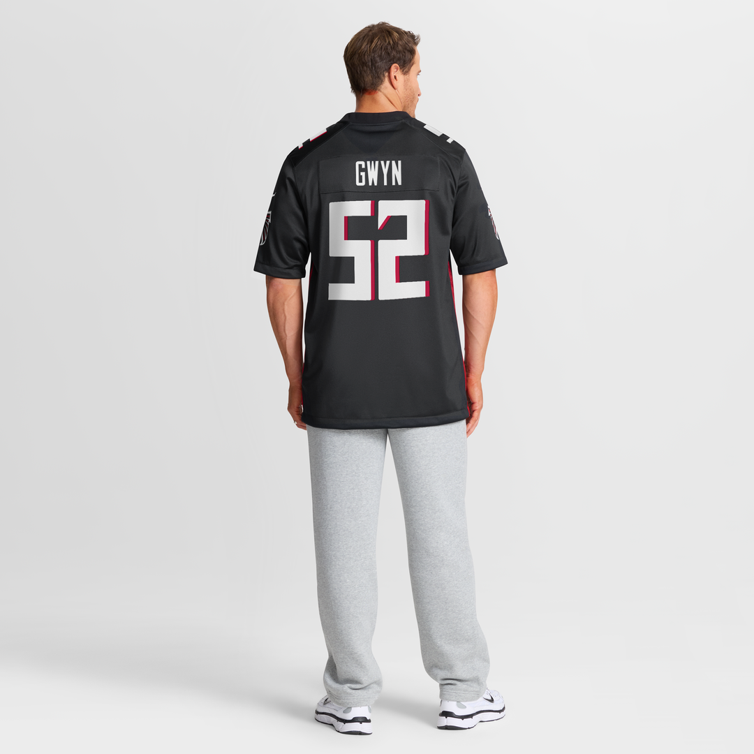 Atlanta Falcons Jovaughn Gwyn Black Team Game Jersey