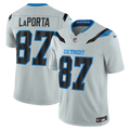 Detroit Lions Sam LaPorta Silver 2026 Rivalries Collection Stitched Limited Jersey