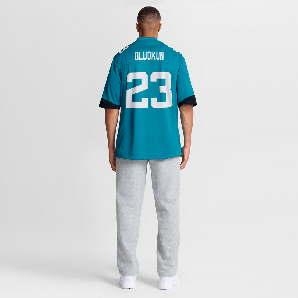 Jacksonville Jaguars Foyesade Oluokun Teal Game Player Jersey