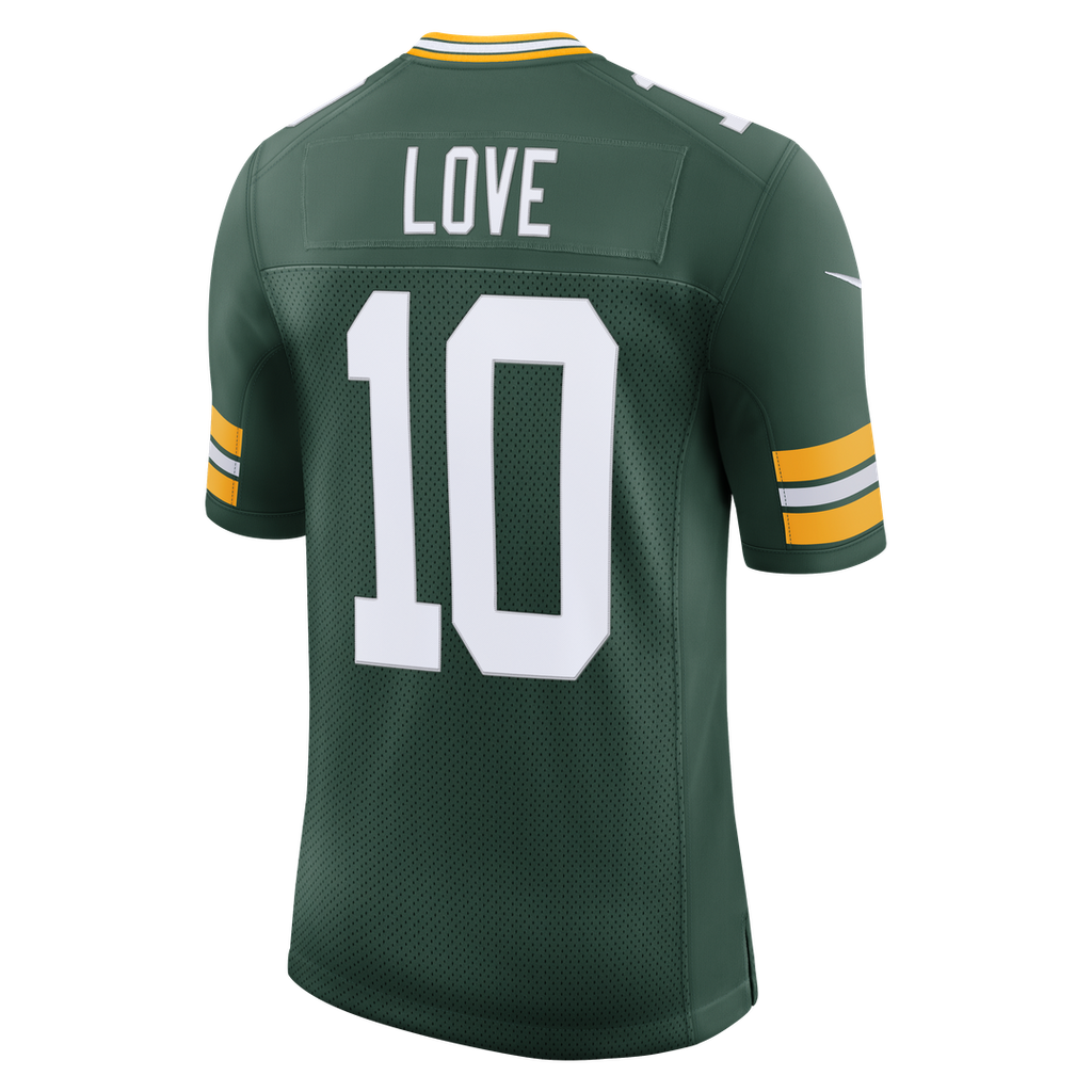 Green Bay Packers Jordan Love Green Vapor Untouchable Stitched Limited Jersey