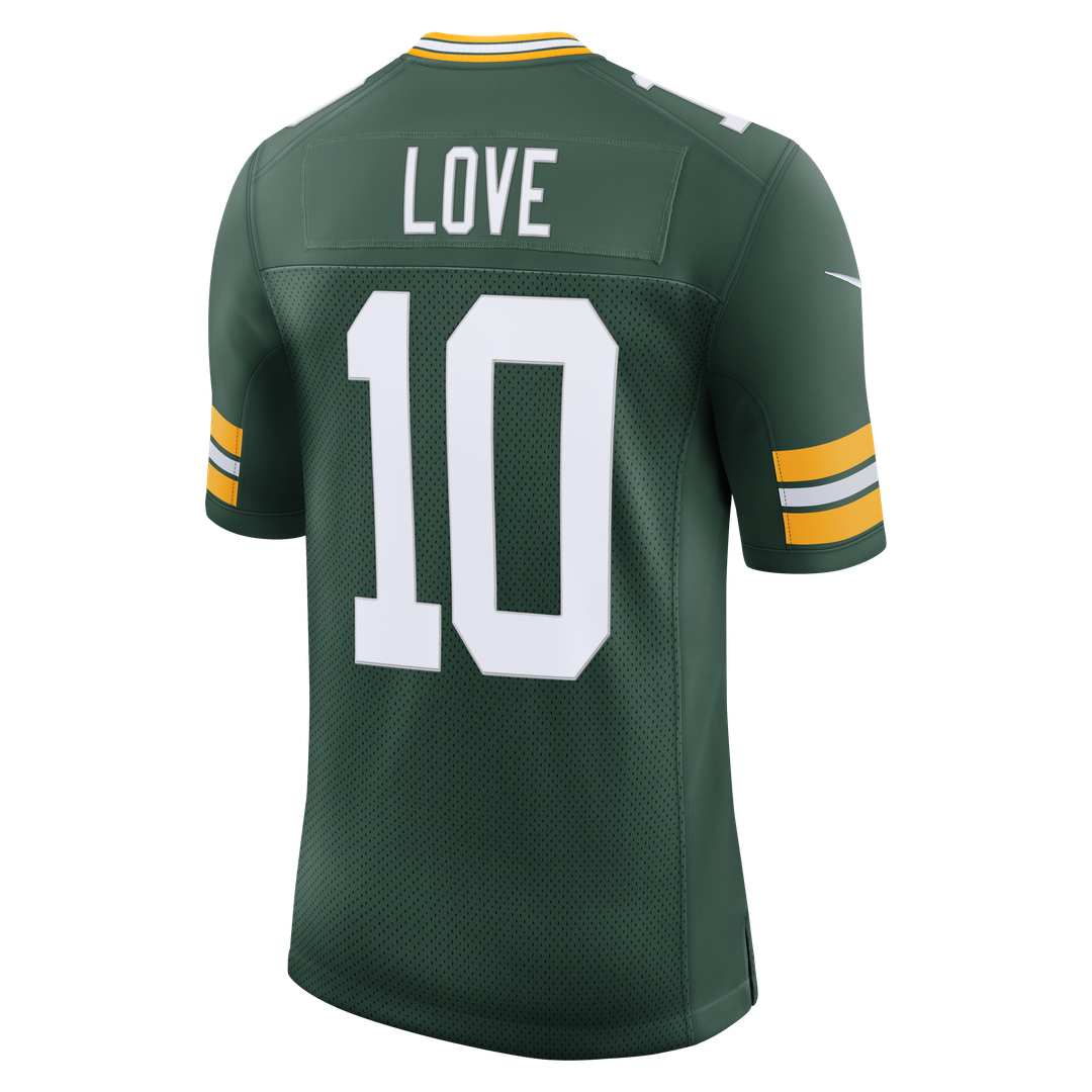 Green Bay Packers Jordan Love Green Vapor Untouchable Stitched Limited Jersey