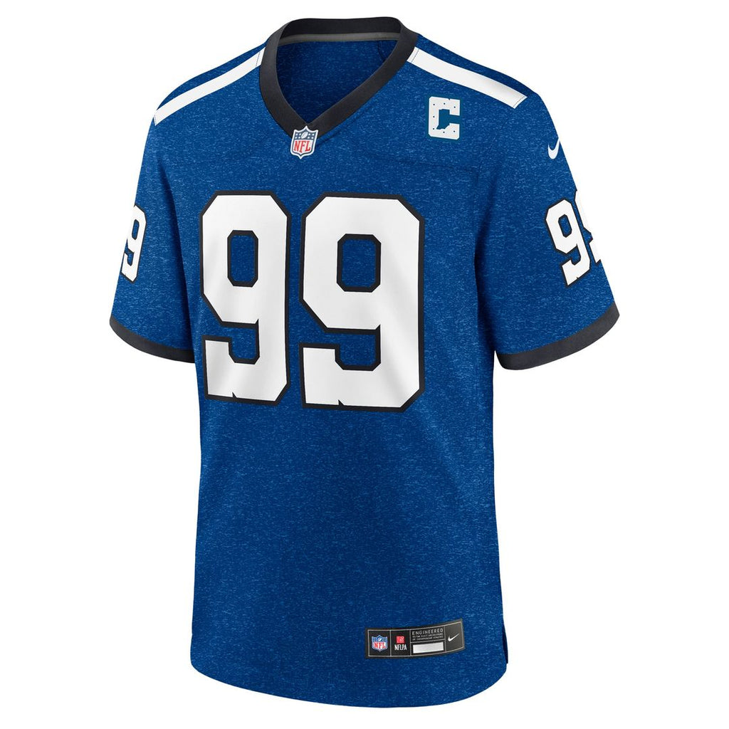 Indianapolis Colts DeForest Buckner Royal Game Jersey