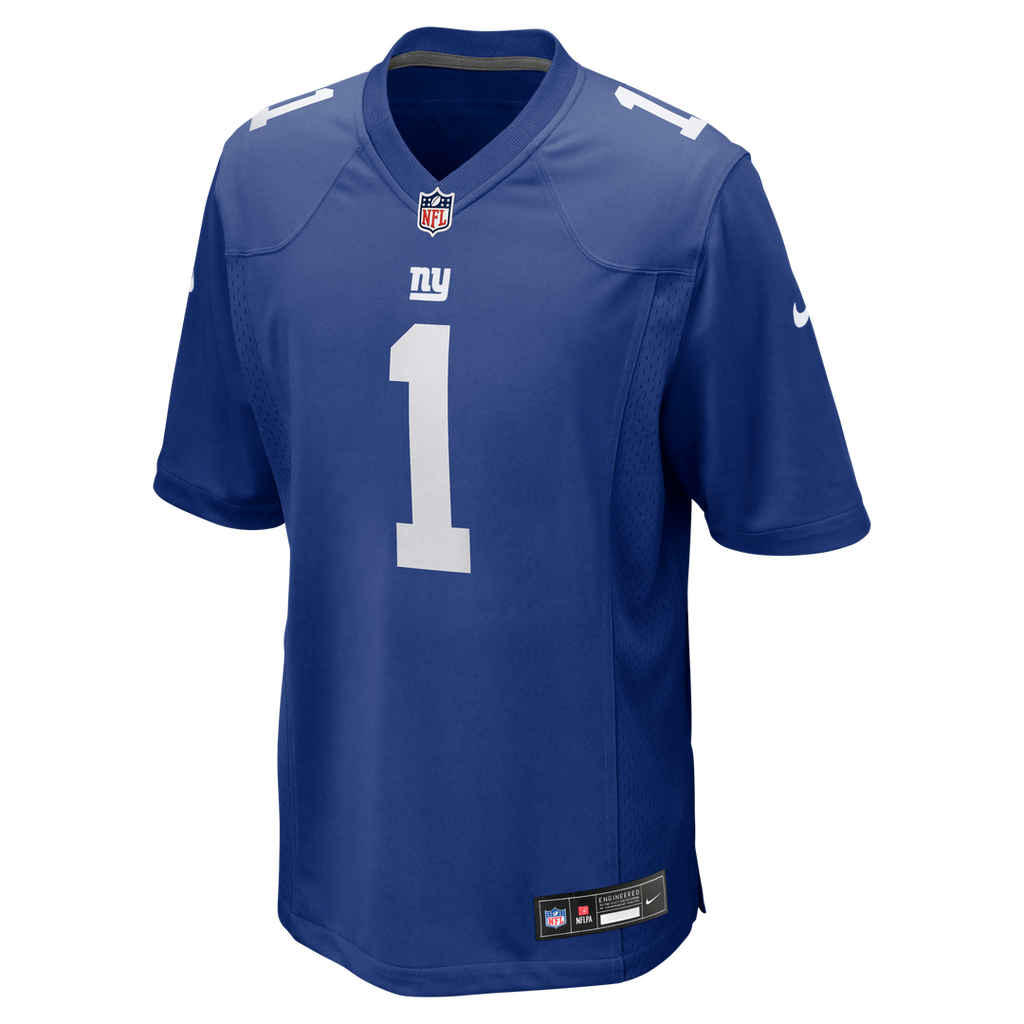 New York Giants Malik Nabers Century Red Alternate Game Jersey