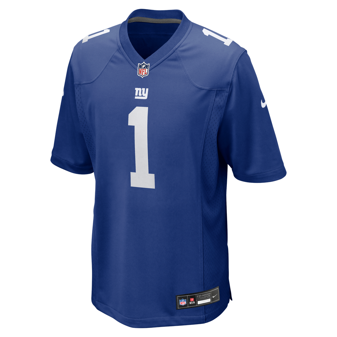 New York Giants Malik Nabers Century Red Alternate Game Jersey