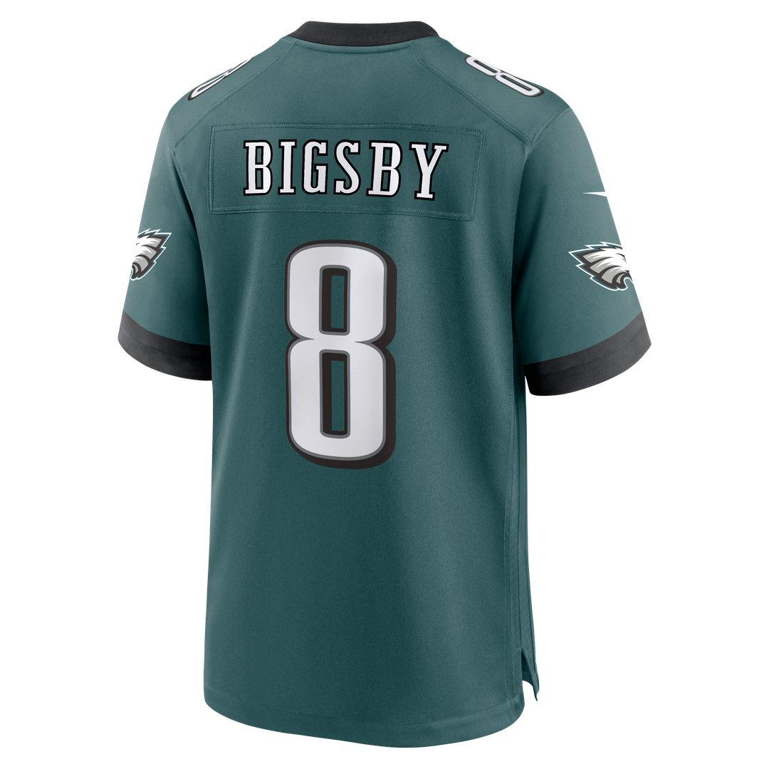 Philadelphia Eagles Tank Bigsby Midnight Green Team Game Jersey