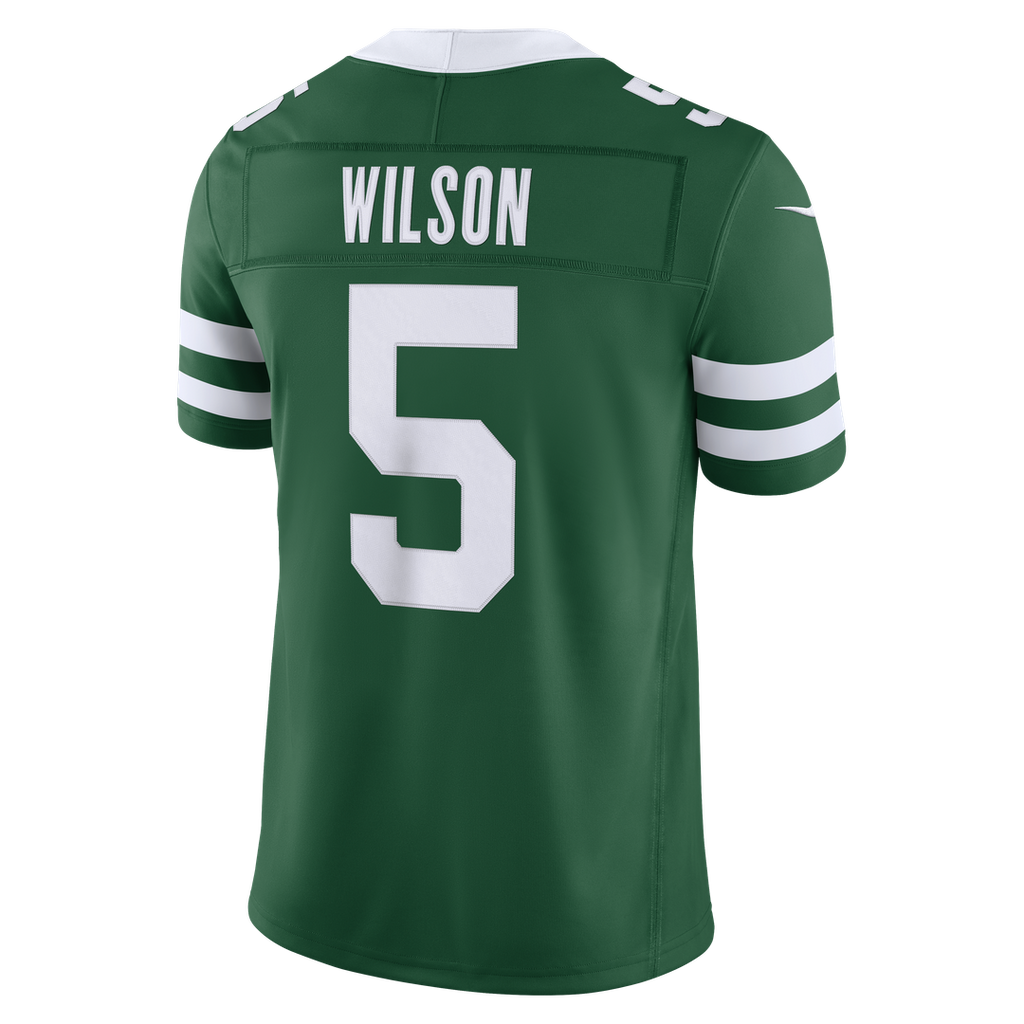New York Jets Garrett Wilson Legacy Green Team Vapor F.U.S.E. Stitched Limited Jersey