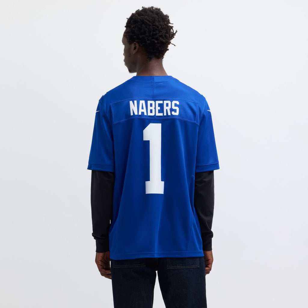 New York Giants Malik Nabers Royal Vapor F.U.S.E. Limited Jersey