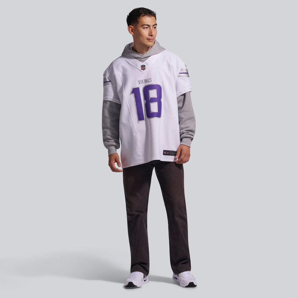 Minnesota Vikings Justin Jefferson White Alternate Vapor F.U.S.E. Elite Player Jersey