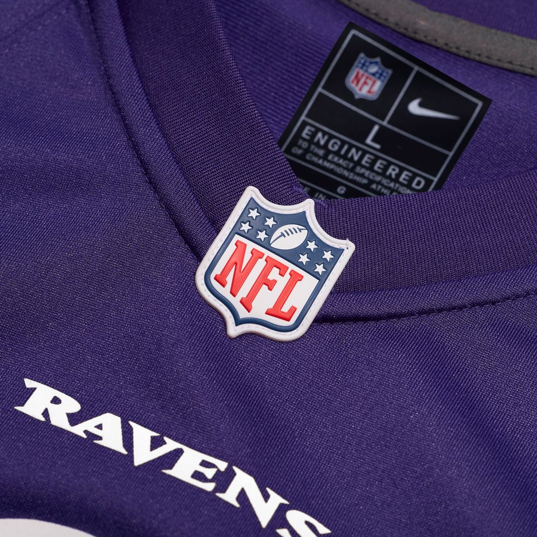 Baltimore Ravens Number 1 Dad Purple Game Jersey