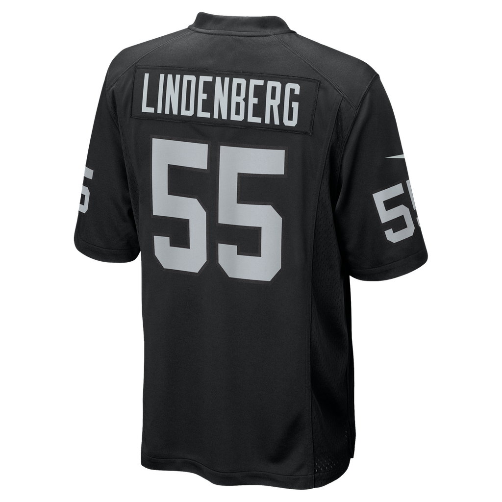 Las Vegas Raiders Cody Lindenberg Black Team Game Jersey