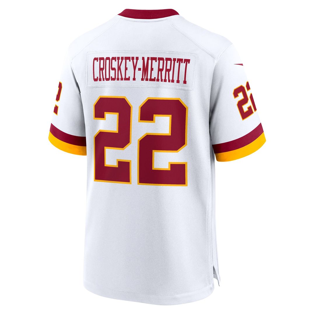 Washington Commanders Jacory Croskey-Merritt Black Hail Raiser Alternate Game Jersey