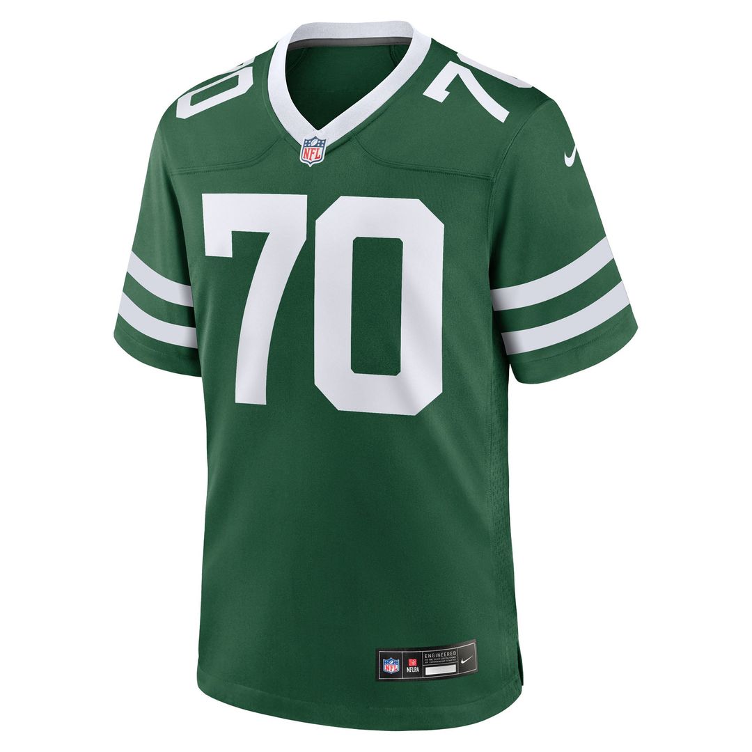 New York Jets Armand Membou Green Team Game Jersey