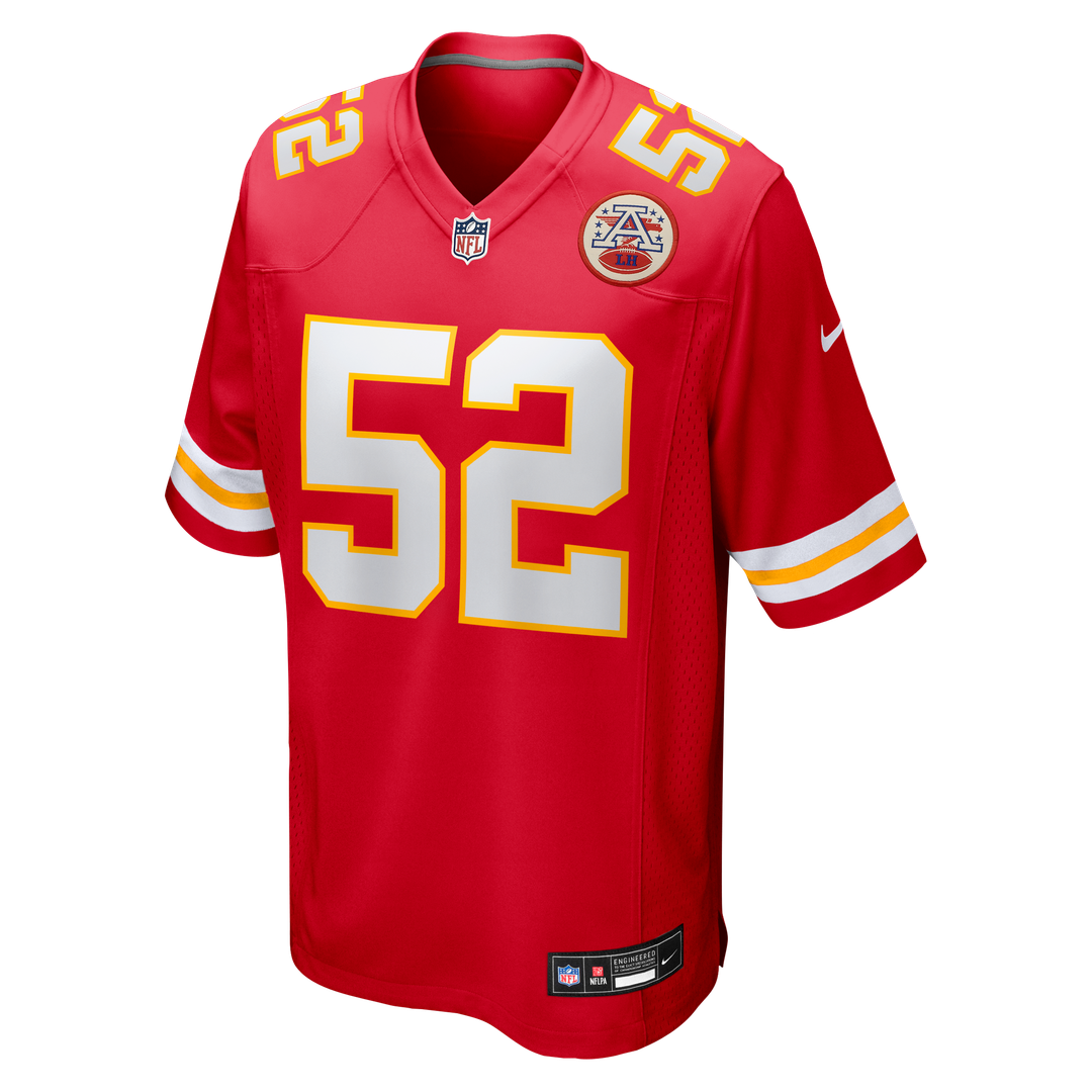 Kansas City Chiefs Creed Humphrey Red Game Jersey