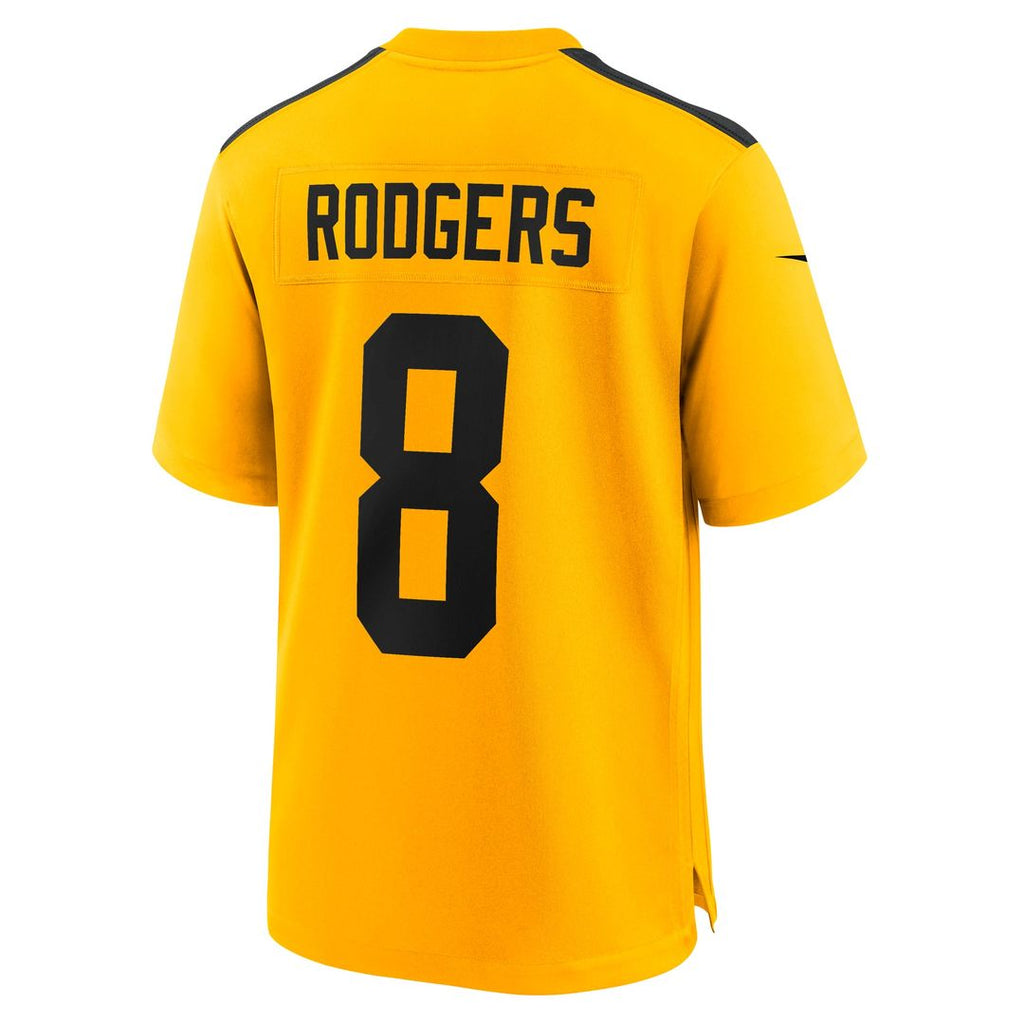 Pittsburgh Steelers Aaron Rodgers Gold Alternate 1933 Throwback Game Jersey