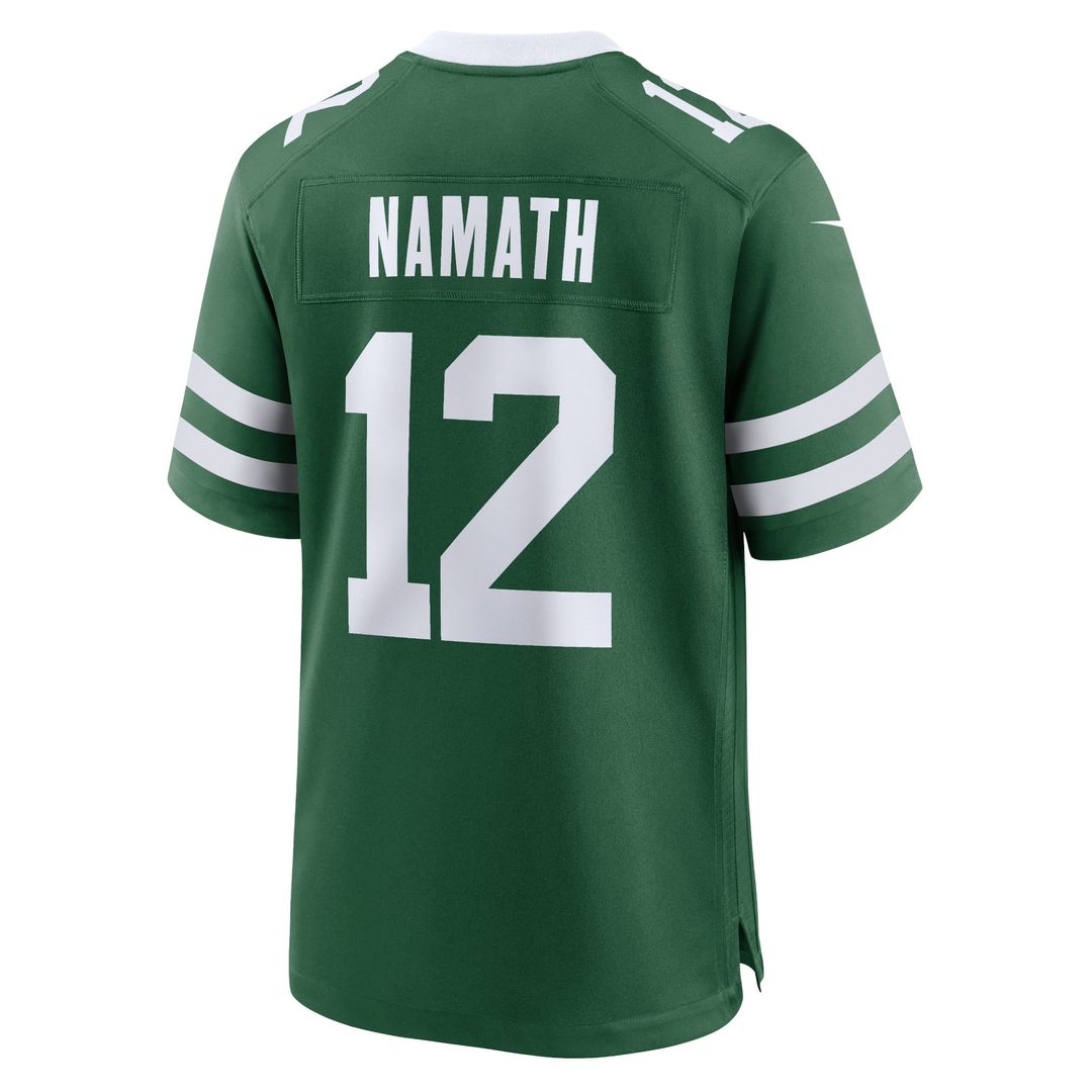 New York Jets Joe Namath Legacy Black Alternate Retired Player Game Jersey