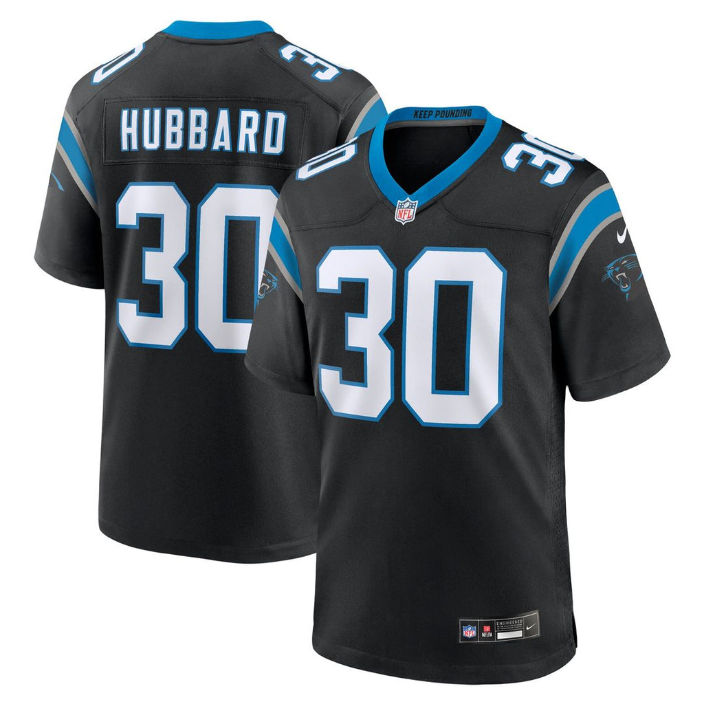 Carolina Panthers Chuba Hubbard Black Team Game Jersey