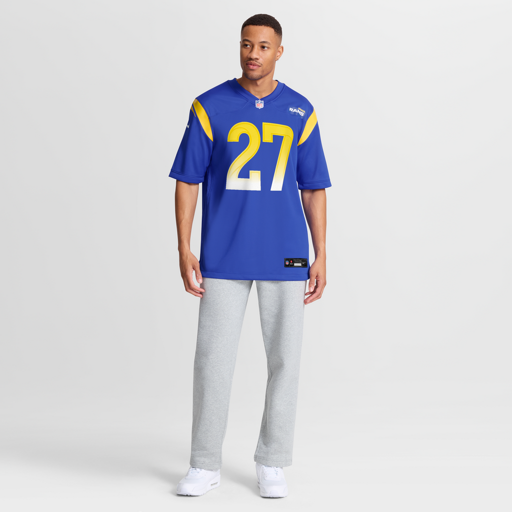 Los Angeles Rams Jarquez Hunter Royal Team Game Jersey