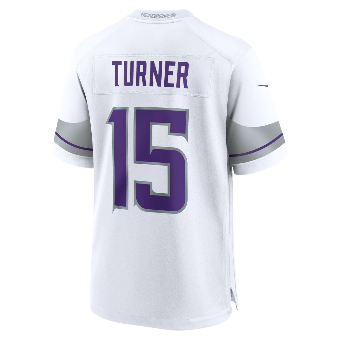Minnesota Vikings Dallas Turner Purple Game Jersey