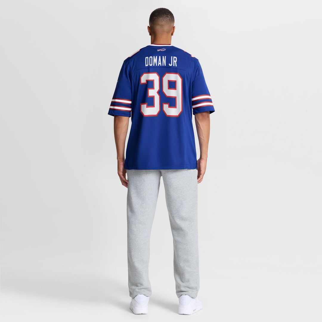 Buffalo Bills Tommy Doman Jr Royal Team Game Jersey