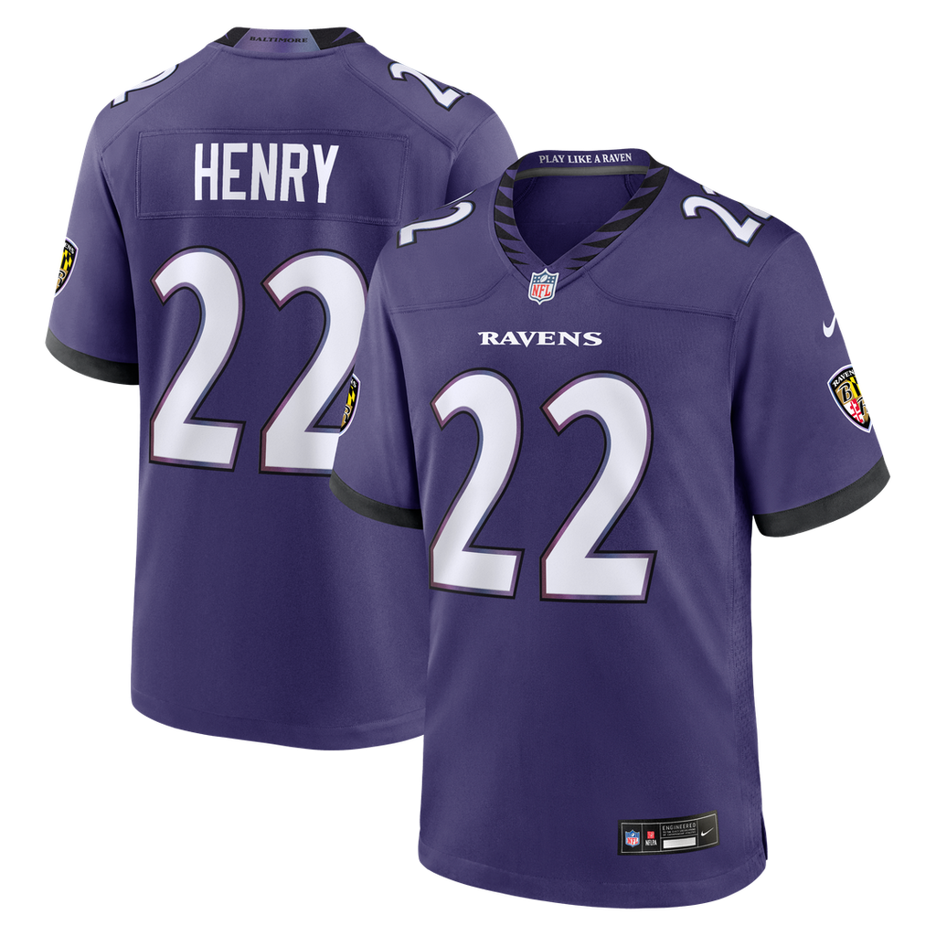 Baltimore Ravens Derrick Henry Purple Team Game Jersey