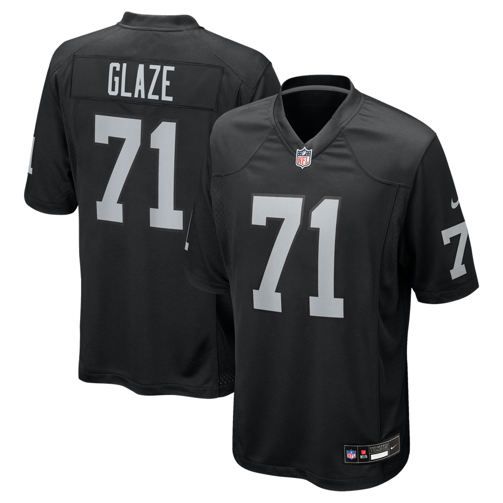 Las Vegas Raiders DJ Glaze Black Team Game Jersey