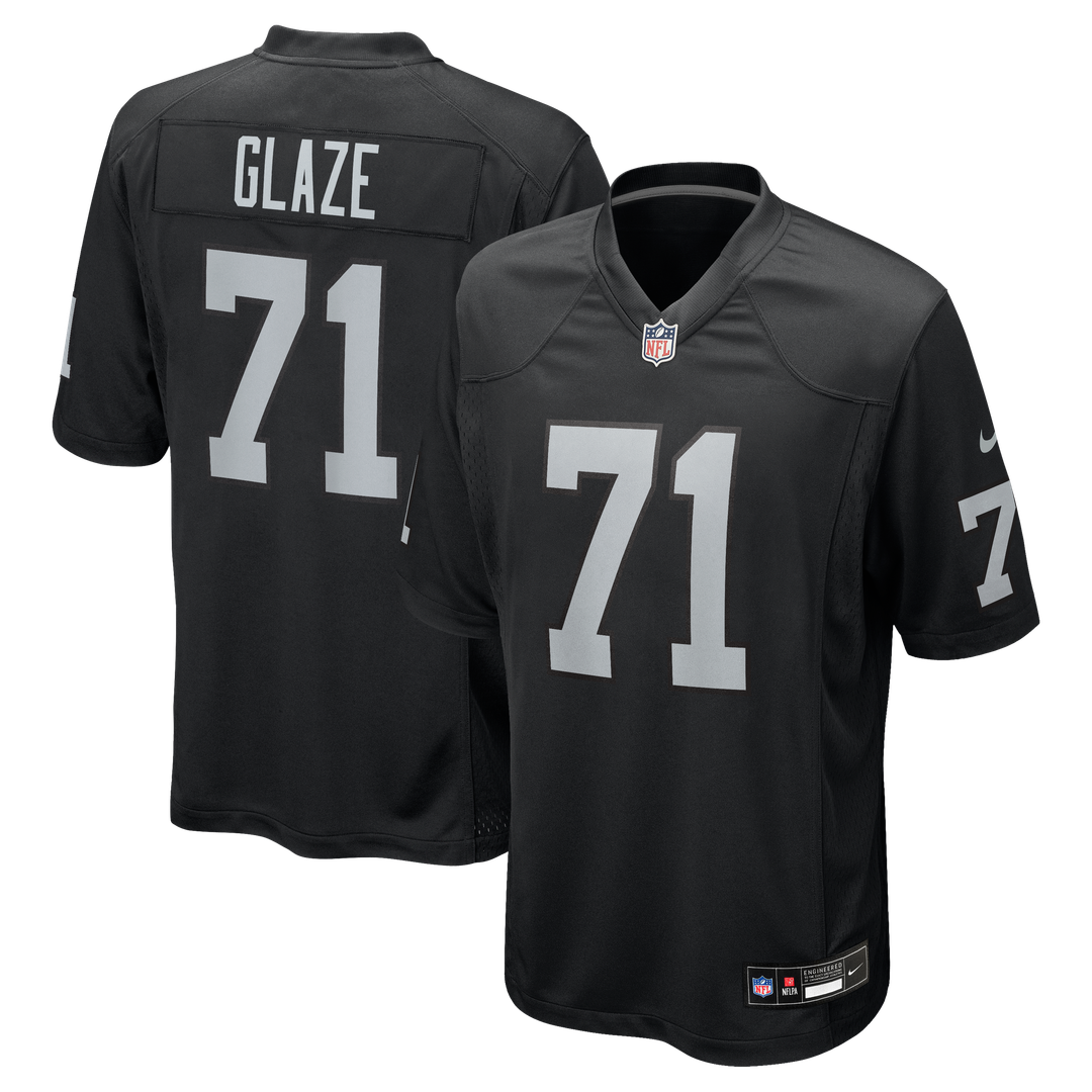 Las Vegas Raiders DJ Glaze Black Team Game Jersey