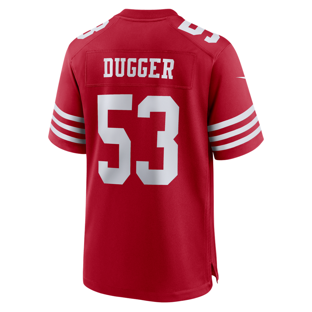 San Francisco 49ers Jaden Dugger III Scarlet Team Game Jersey