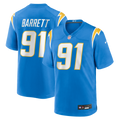 Los Angeles Chargers Nick Barrett Powder Blue Team Game Jersey