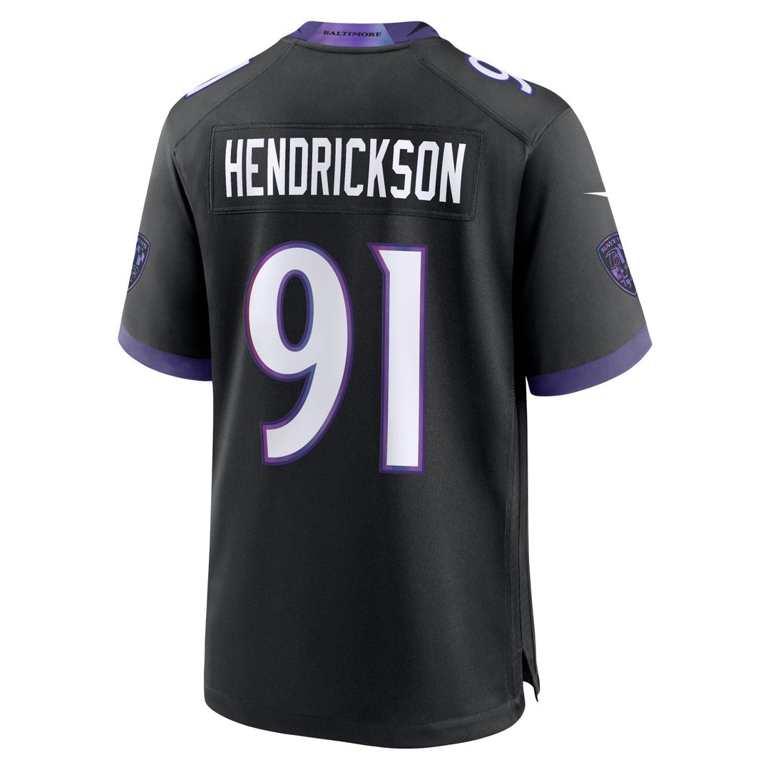 Baltimore Ravens Trey Hendrickson Purple Team Game Jersey