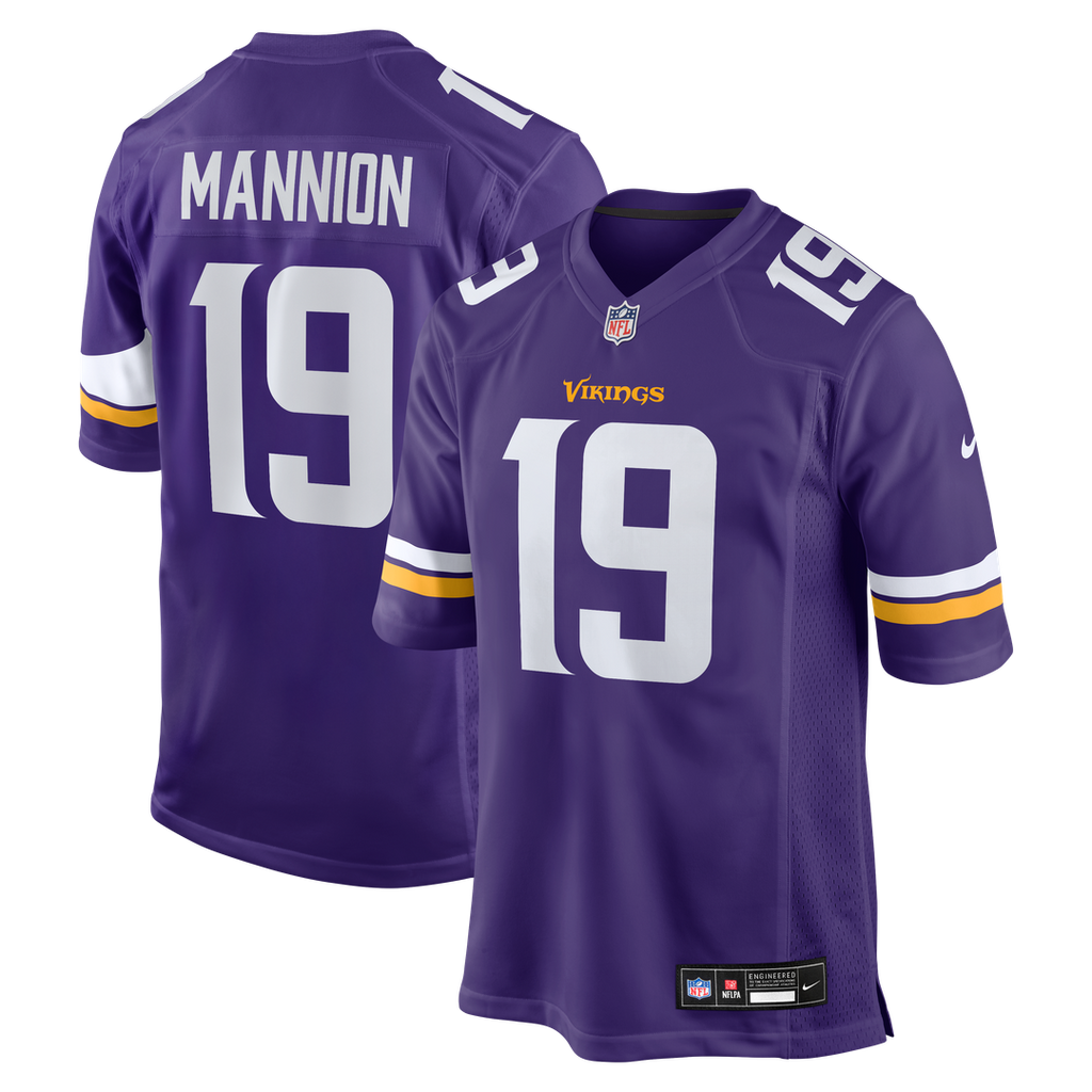 Minnesota Vikings Sean Mannion Purple Game Jersey
