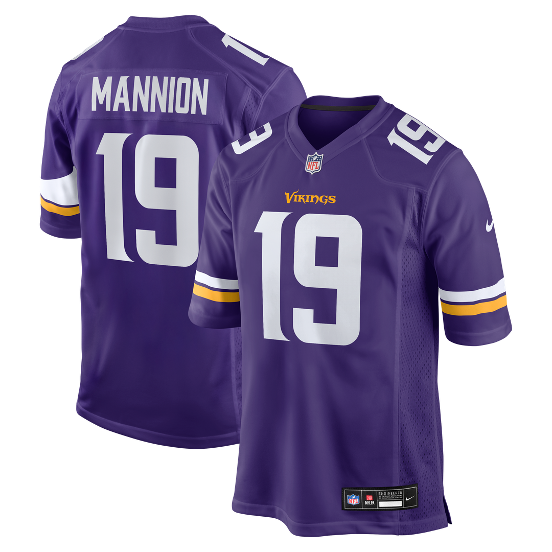 Minnesota Vikings Sean Mannion Purple Game Jersey