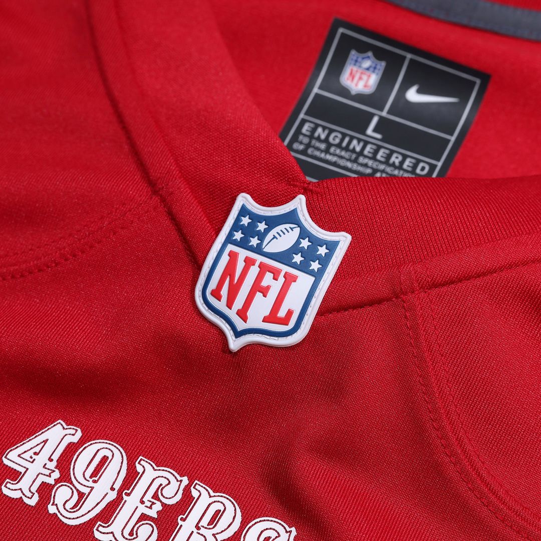 San Francisco 49ers Dominick Puni Scarlet Team Game Jersey