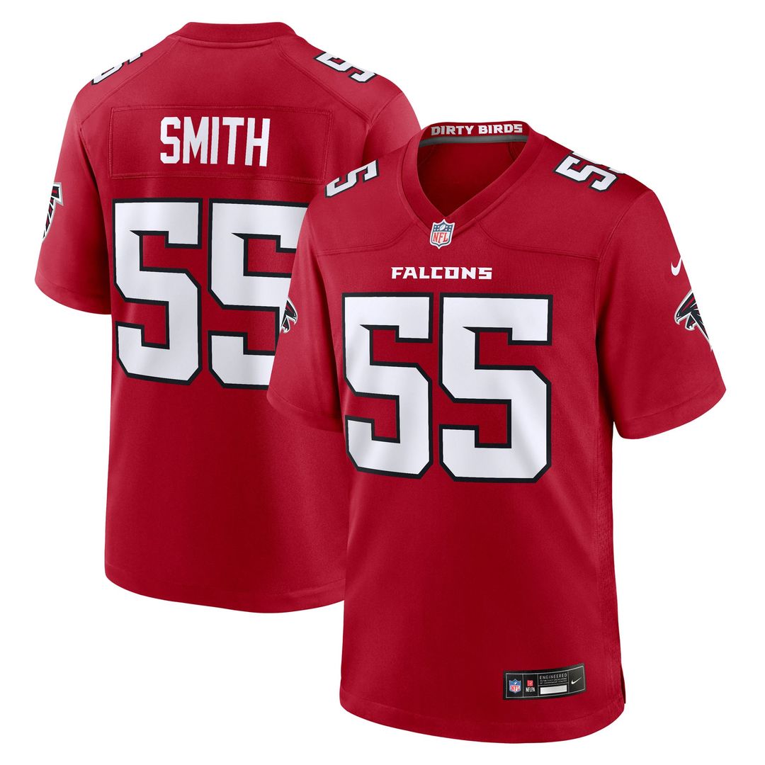 Atlanta Falcons Za'Darius Smith Red Team Game Jersey