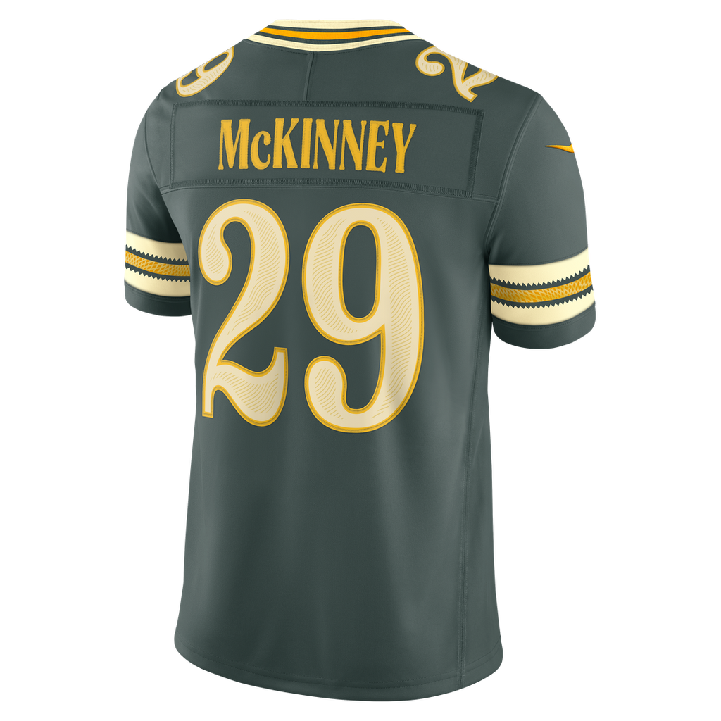Green Bay Packers Xavier McKinney Green 2026 Rivalries Collection Stitched Limited Jersey