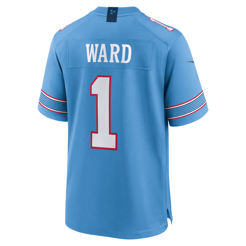 Tennessee Titans Cameron Ward Light Blue Game Jersey