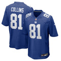 New York Giants Beaux Collins Royal Team Game Jersey