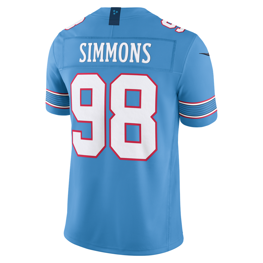Tennessee Titans Jeffery Simmons White Vapor F.U.S.E. Stitched Limited Jersey