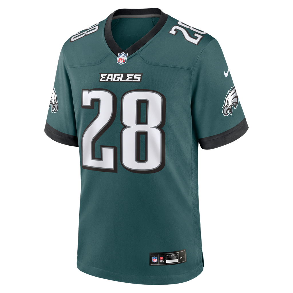 Philadelphia Eagles Will Shipley Midnight Green Team Game Jersey