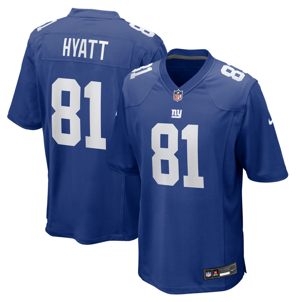 New York Giants Jalin Hyatt Royal Team Game Jersey